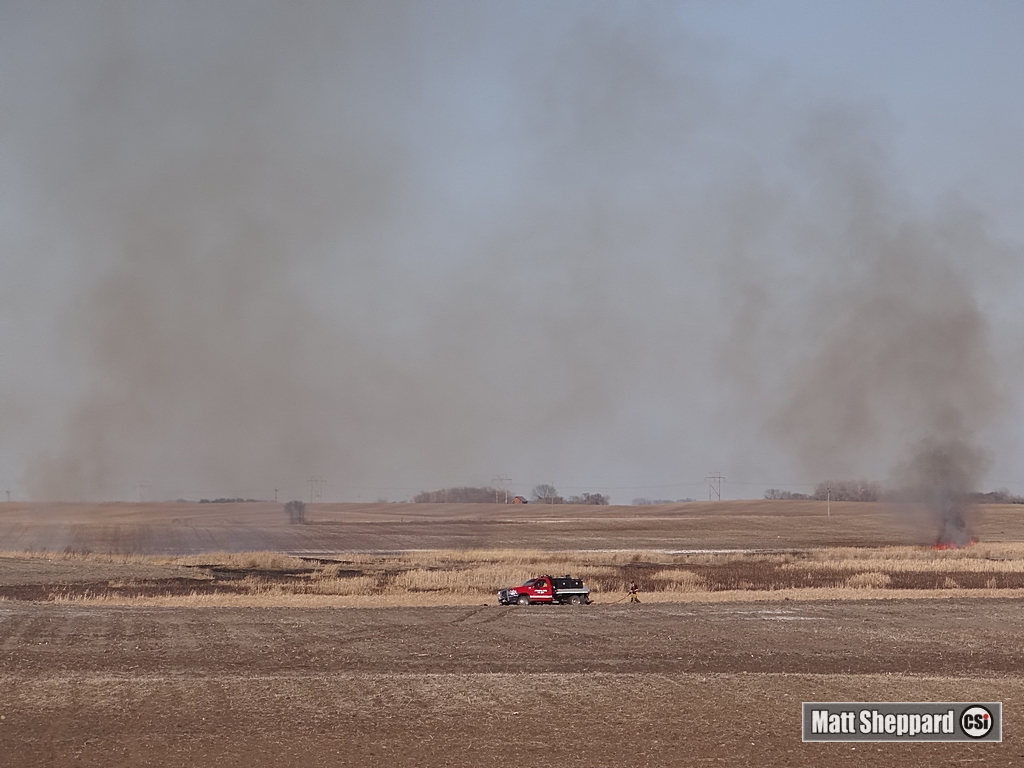 Rural fire east of Jamestown April 10, 2015 - CSi photos